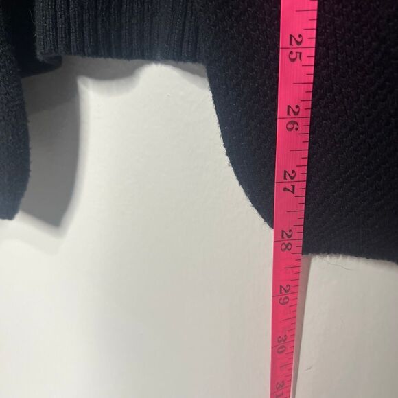 Eddie Bauer Black Knit Open Front Sweater Sz Small - Picture 6 of 6